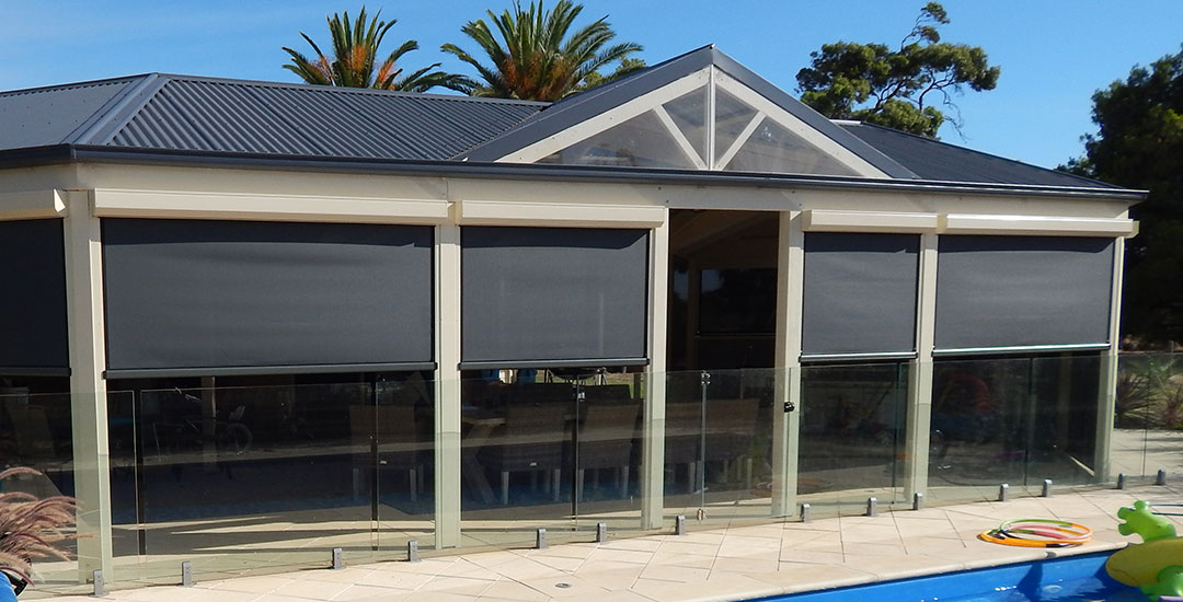 Environshade Blinds Shea Oak Log Outdoor Blinds Adelaide