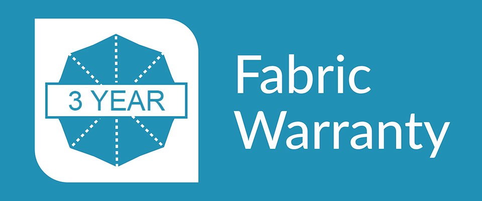3 Year Fabric Warranty | Shadowspec Retreat Umbrella Warranty